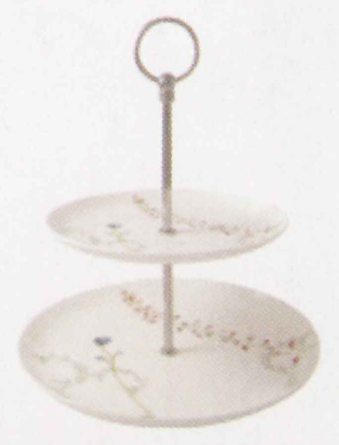 Camille 2 Tiered Serving Tray (Dinner & Salad Plate) by John  Aynsley & Sons-1