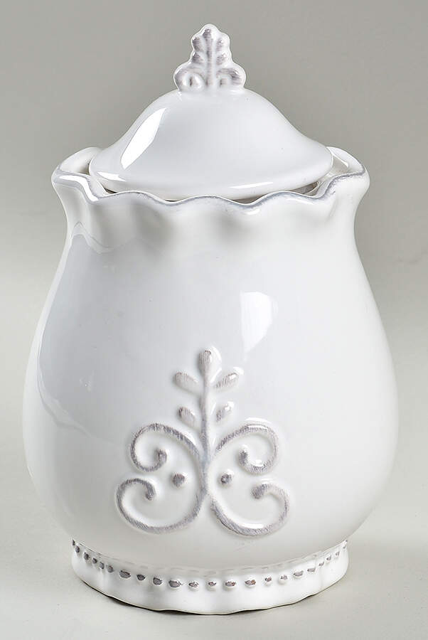 Bianca Fleur Small Canister & Lid by American Atelier-1
