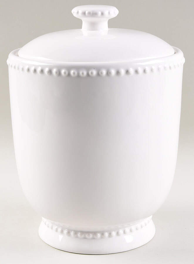 Bianca Bead Large Canister & Lid by American Atelier-1