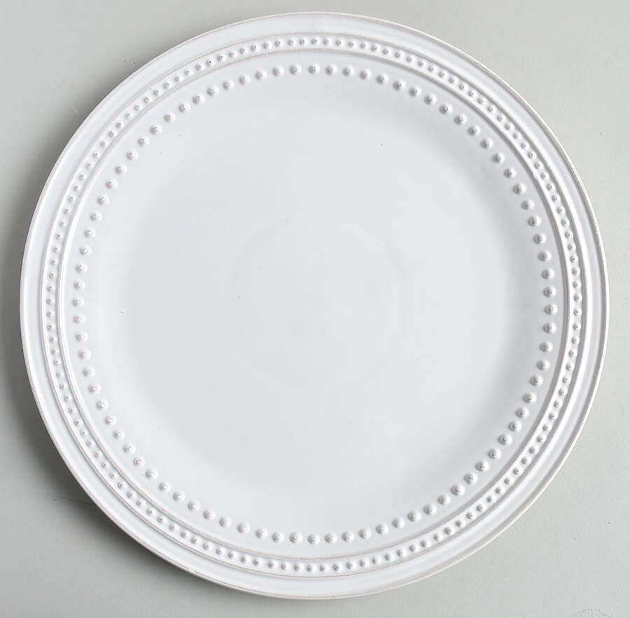Bianca Bead Dinner Plate by American Atelier-1