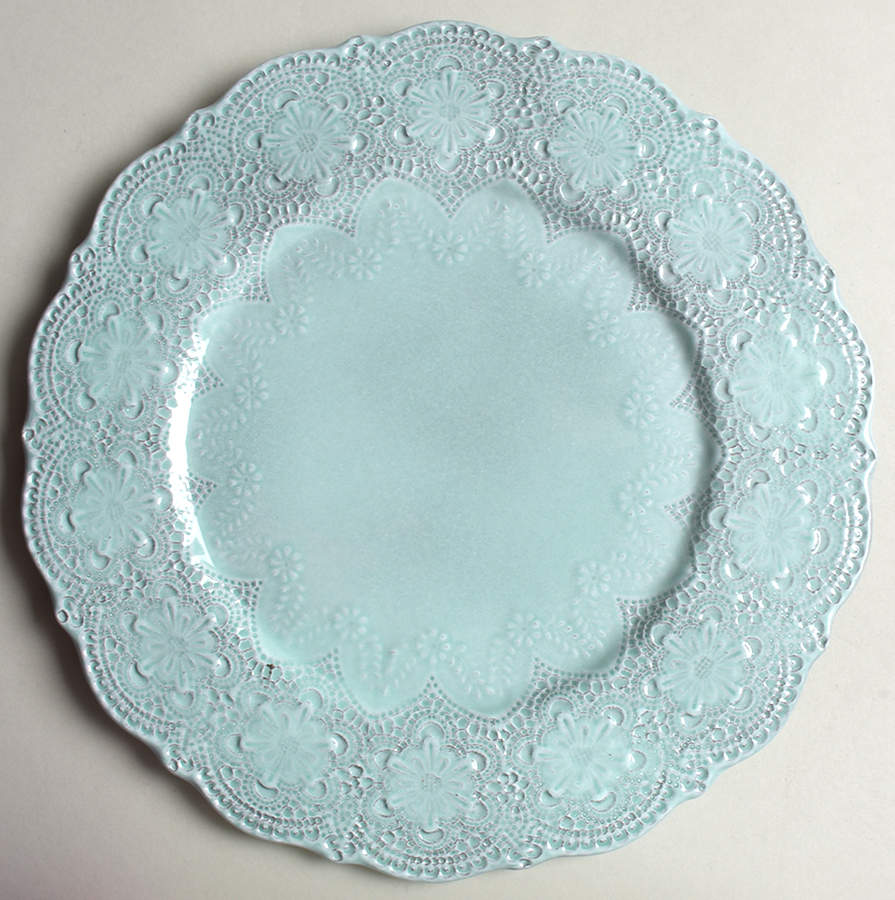 Merletto Aqua Service Plate (Charger) by Arte Italica-1