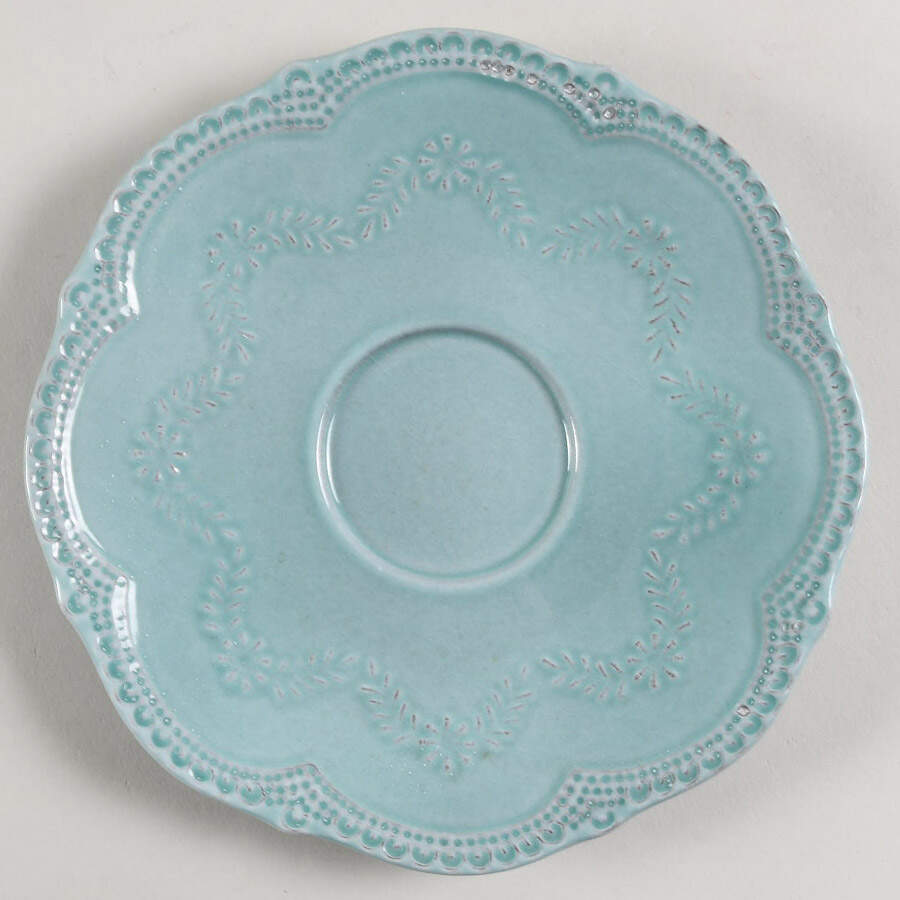Merletto Aqua Saucer by Arte Italica-1