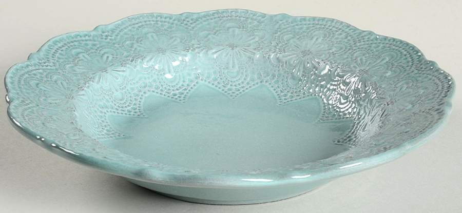 Merletto Aqua 9" Soup/Pasta Bowl by Arte Italica-1