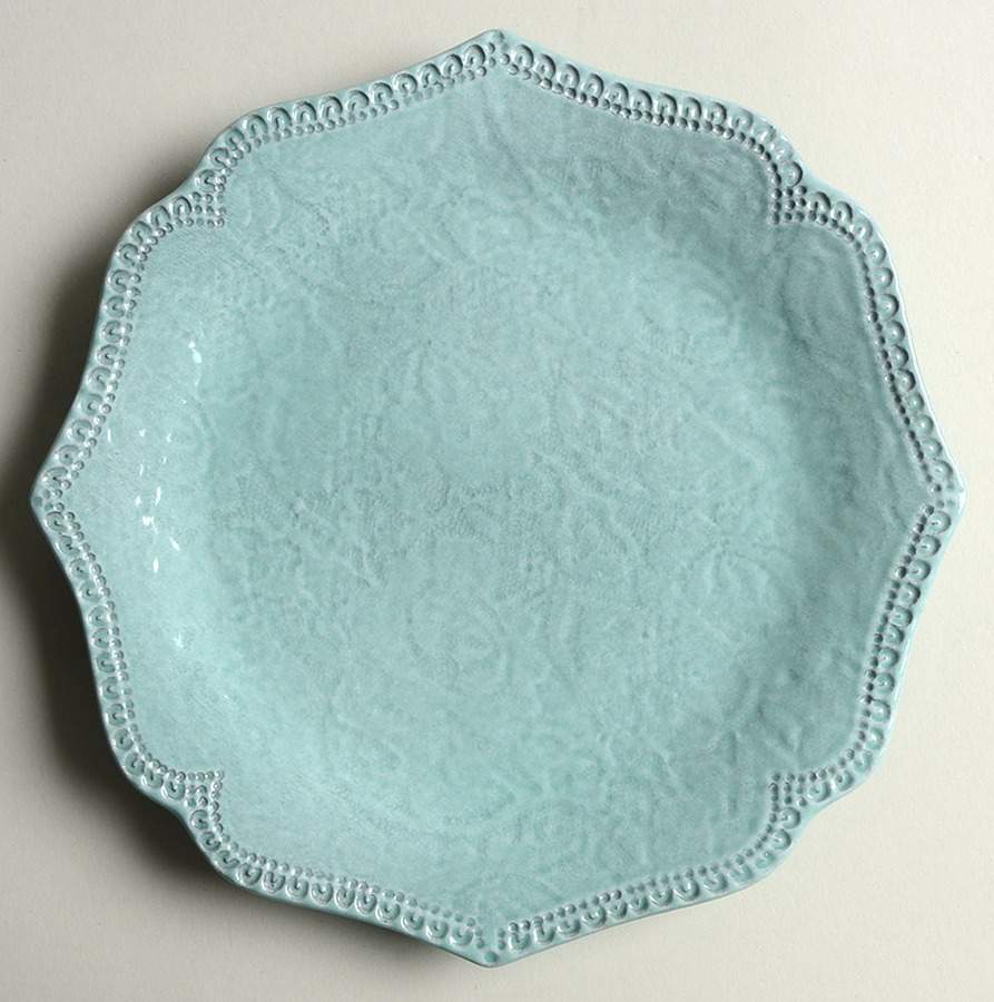 Merletto Aqua Salad/Dessert Plate by Arte Italica-1