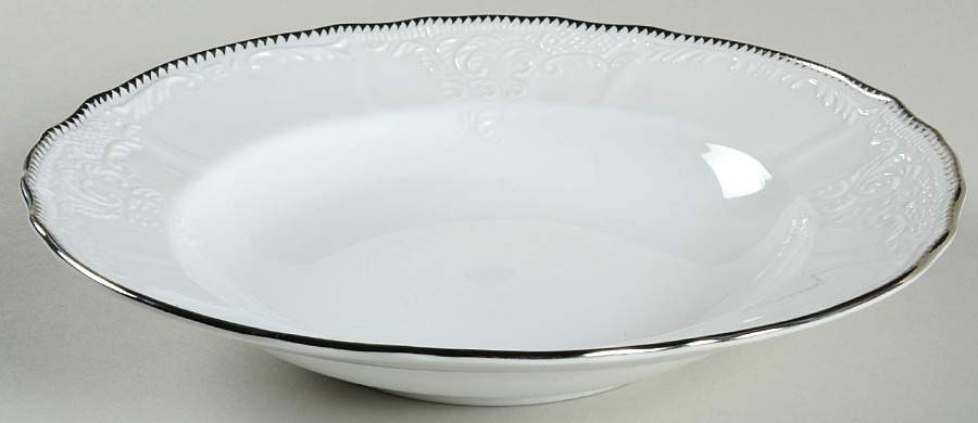 Simply Anna Platinum (Czech Republic) Large Rim Soup Bowl by Anna Weatherley-1