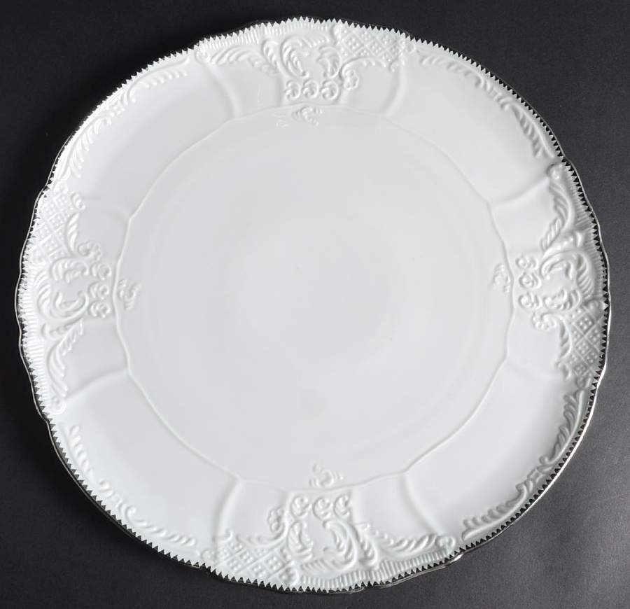 Simply Anna Platinum (Czech Republic) Round Torte Plate by Anna Weatherley-1