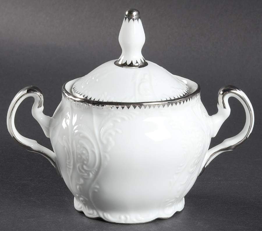 Simply Anna Platinum (Czech Republic) Sugar Bowl & Lid by Anna Weatherley-1