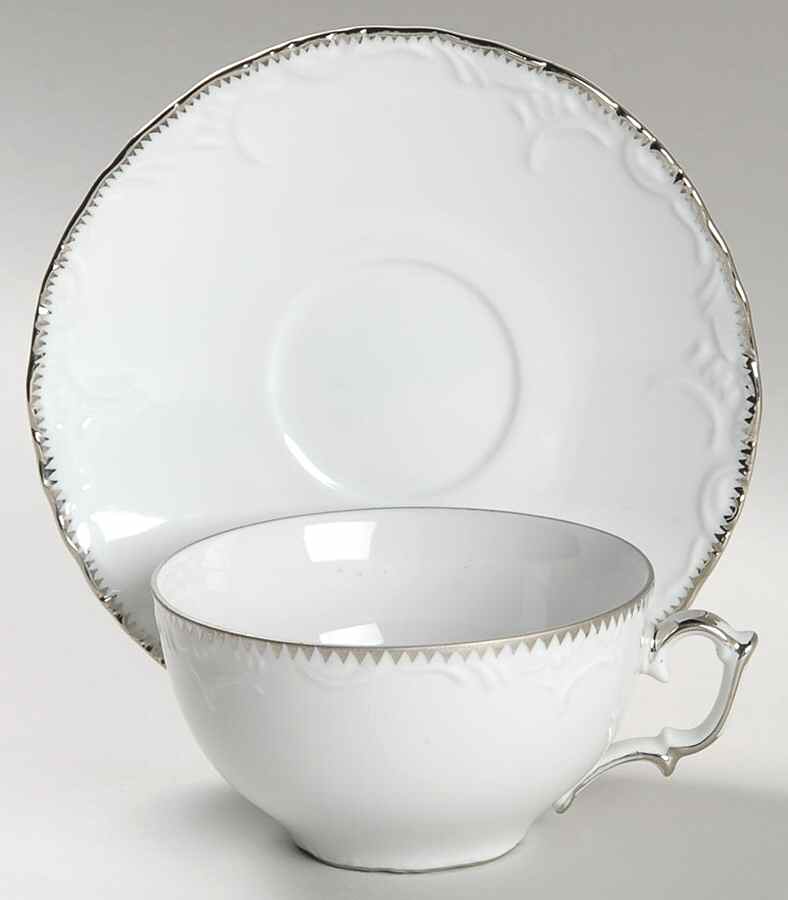 Simply Anna Platinum (Czech Republic) Flat Cup & Saucer Set by Anna Weatherley-1