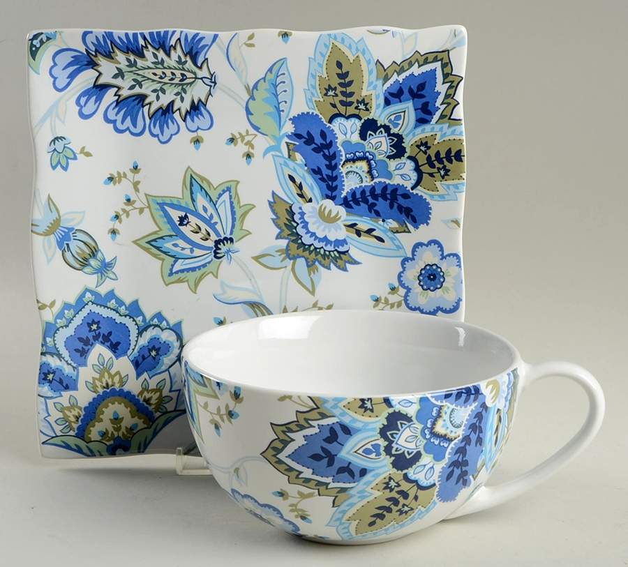 Mirabelle Soup Mug & Plate Set (Uses the Salad Plate) by 222 Fifth (PTS)-1