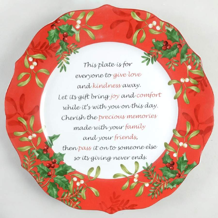 Christmas Foliage Giving Plate by 222 Fifth (PTS)-1
