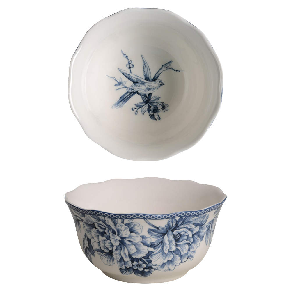 Adelaide Blue and White Soup/Cereal Bowl by 222 Fifth (PTS)-1
