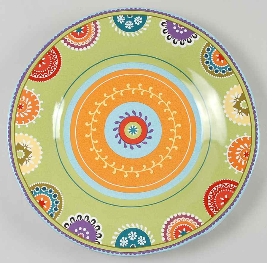Kaleidoscope 12" Chop Plate (Round Platter) by 222 Fifth (PTS)-1
