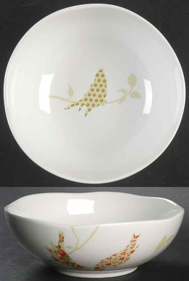 Chintz Birds Soup/Cereal Bowl by 222 Fifth (PTS)-1