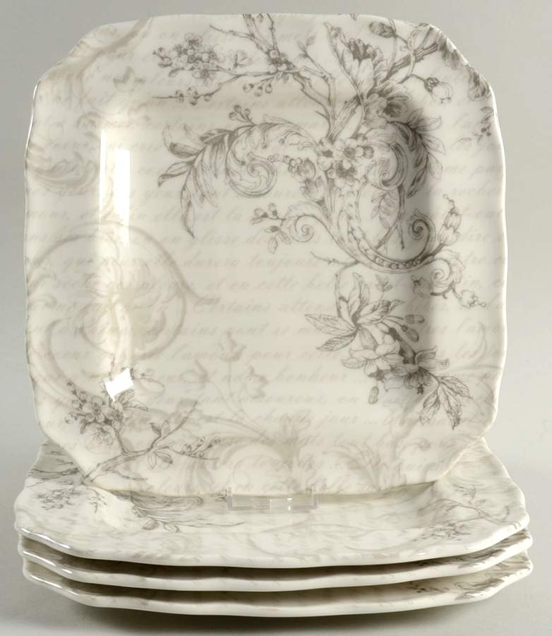Love Poem Dinner Plate - Set of 4 by 222 Fifth (PTS)-1