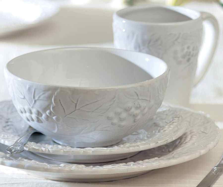 Bianca Grapevine Large Dinner Plate by American Atelier-1