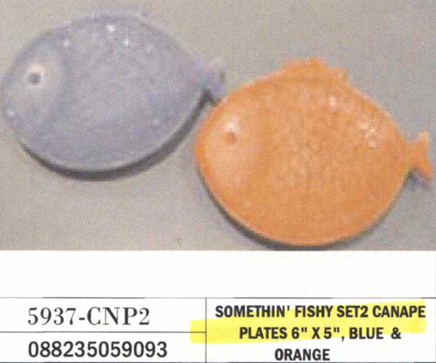 Somethin' Fishy Figural Canape Plate by American Atelier-1