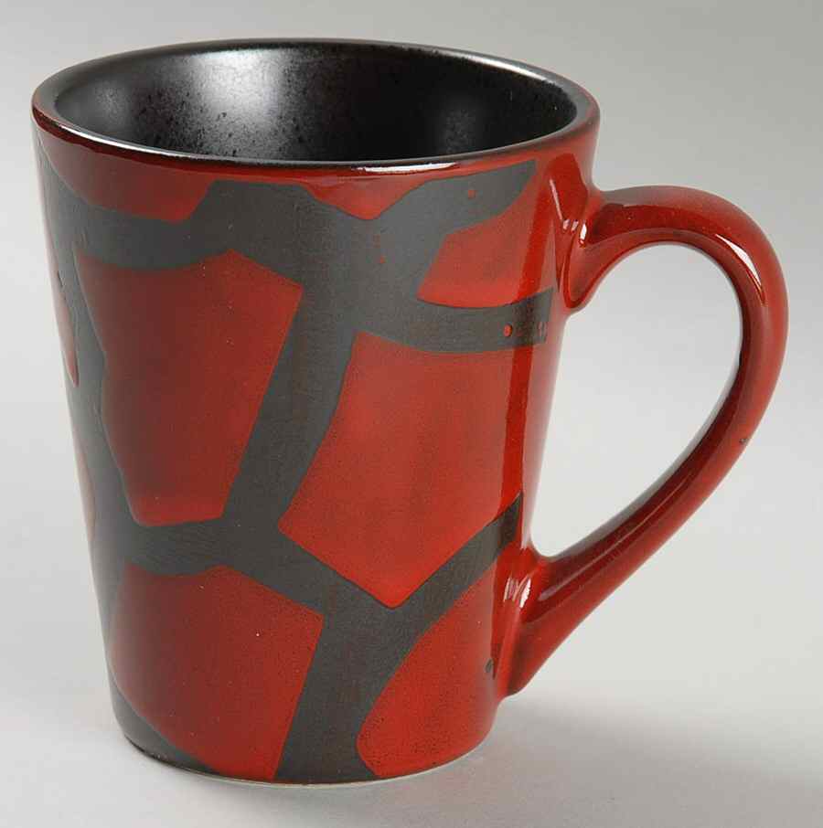 Safari Giraffe Red Mug by American Atelier-1