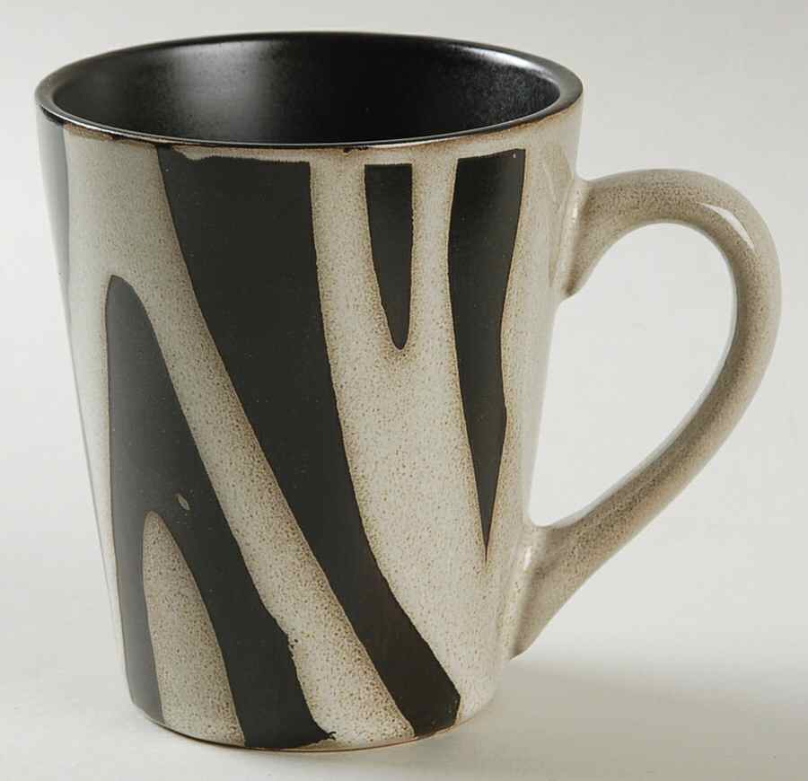 Safari Zebra White Mug by American Atelier-1