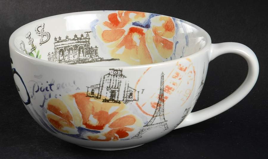 Paris Travels Soup Mug by 222 Fifth (PTS)-1