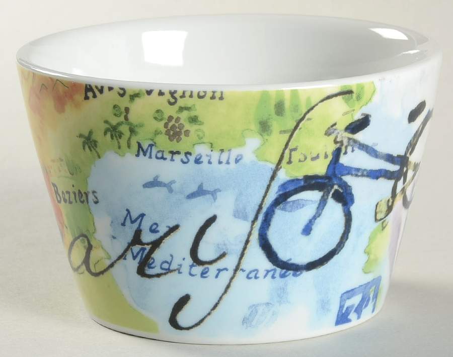 Paris Travels Individual Appetizer Bowl by 222 Fifth (PTS)-1