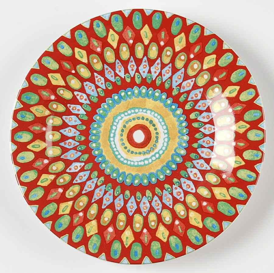Mayan Jewel Appetizer Plate by 222 Fifth (PTS)-1