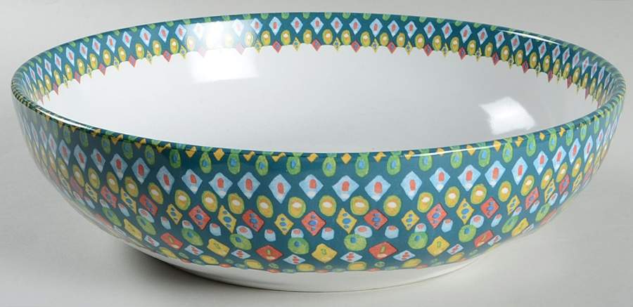 Mayan Jewel 11" Round Serving Bowl by 222 Fifth (PTS)-1