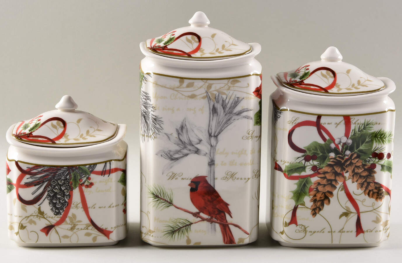 Holiday Wishes (3 Piece) Canister Set (Box Set) by 222 Fifth (PTS)-1