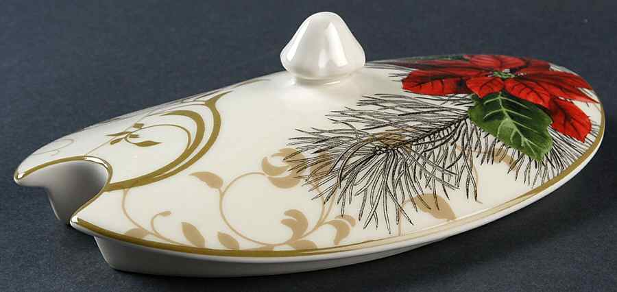 Holiday Wishes Lid for Tureen by 222 Fifth (PTS)-1