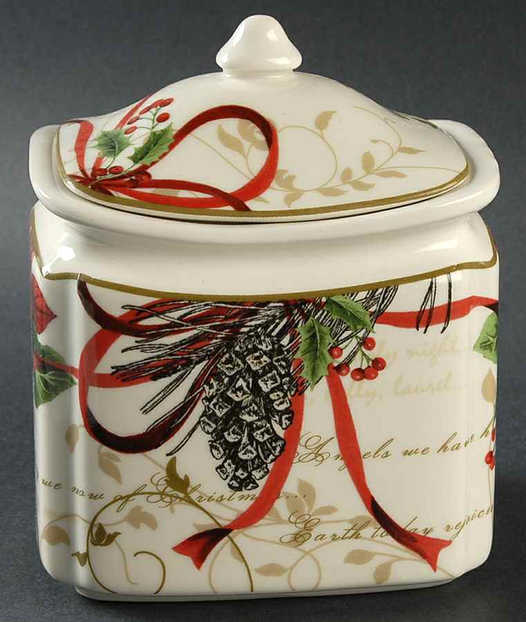 Holiday Wishes Small Canister & Lid by 222 Fifth (PTS)-1