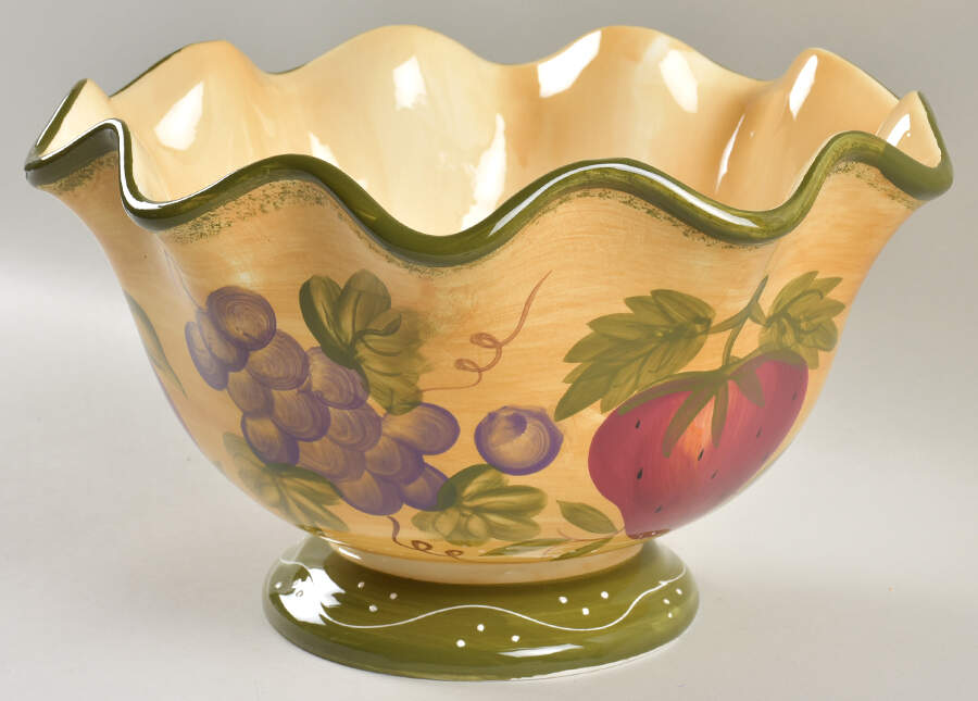 European Style 11" Large Fruit Bowl by Casa Vero-1