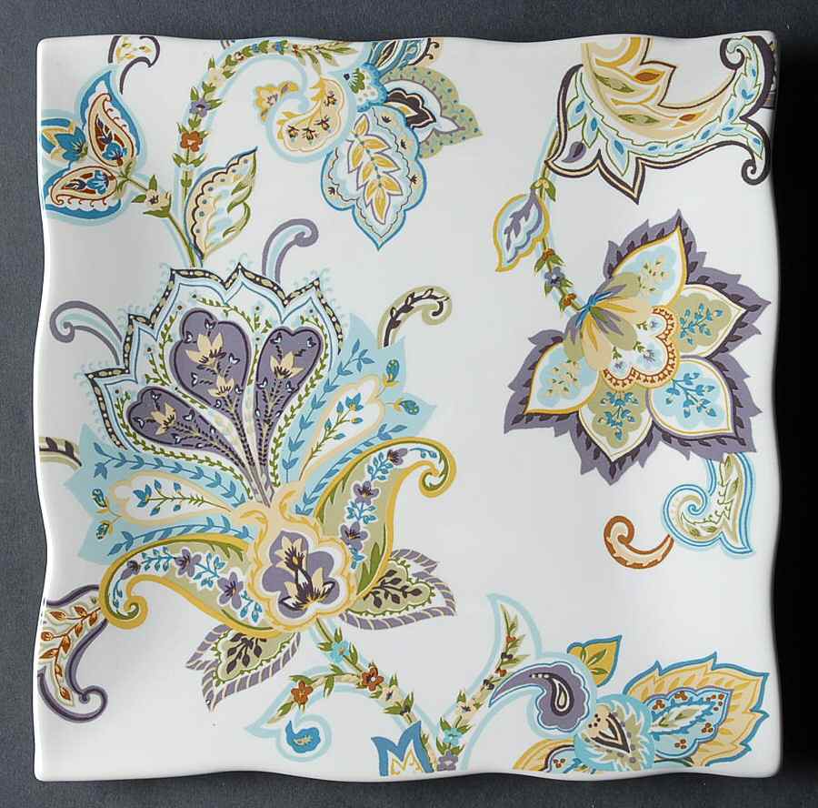 Indochine Purple Square Salad Plate by 222 Fifth (PTS)-1