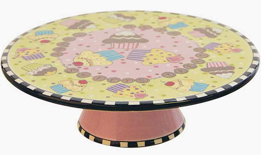 Confections 9" Diameter Pedestal Cake Stand by American Atelier-1