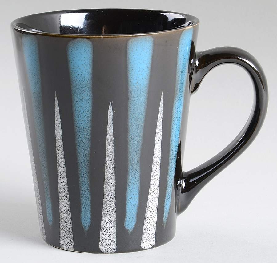 Blue Stripes Mug by American Atelier-1