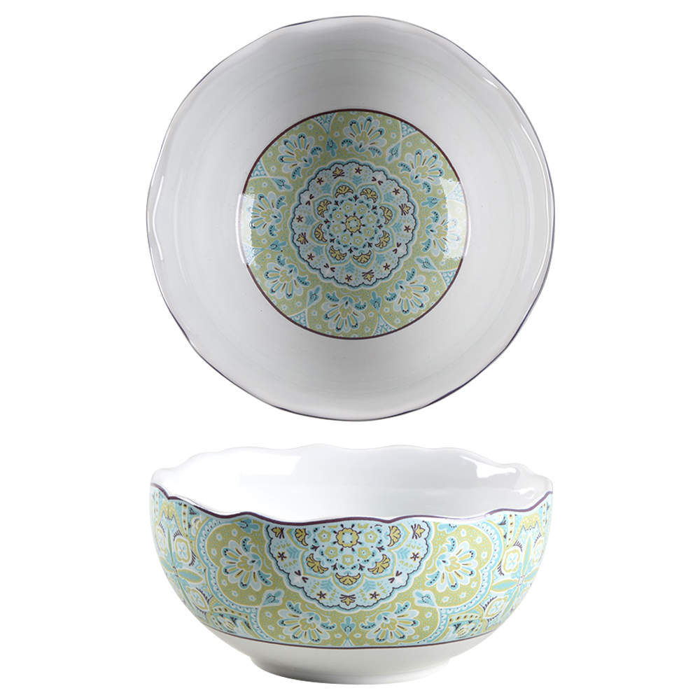 Lyria Teal Soup/Cereal Bowl by 222 Fifth (PTS)-1