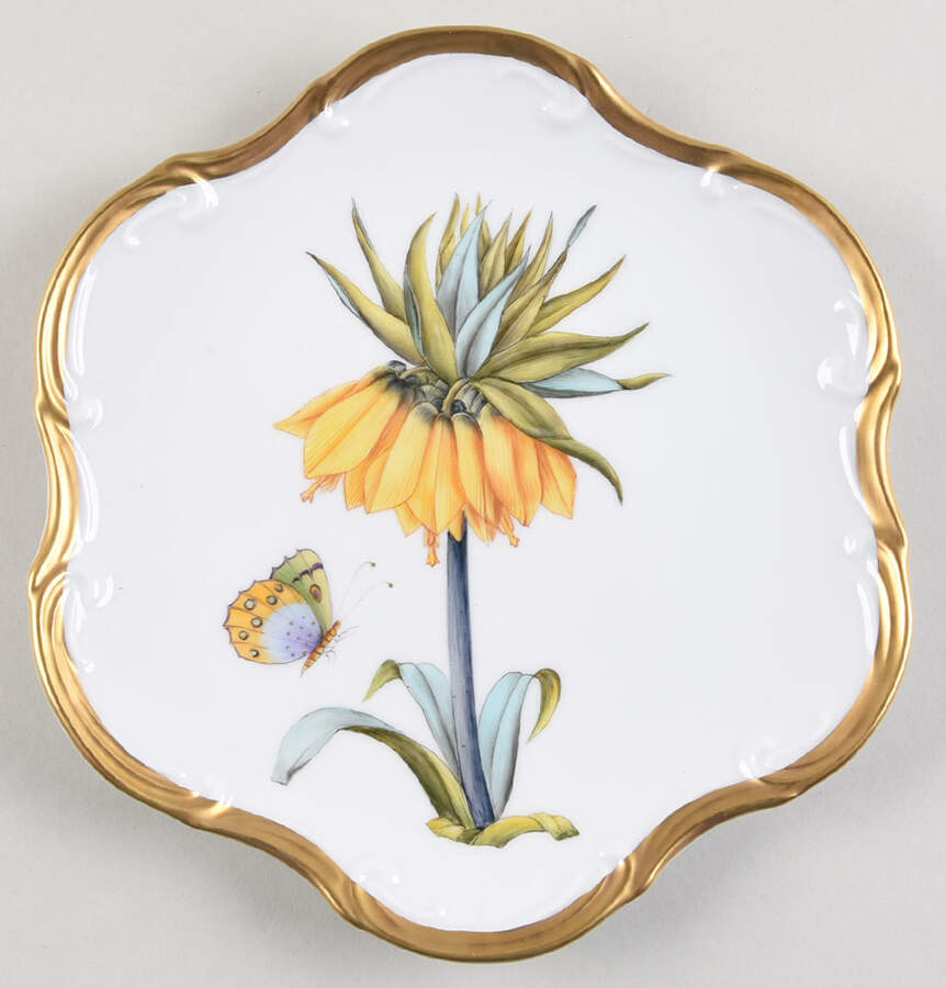 Botanical Studies Dessert/Pie Plate by Anna Weatherley-1