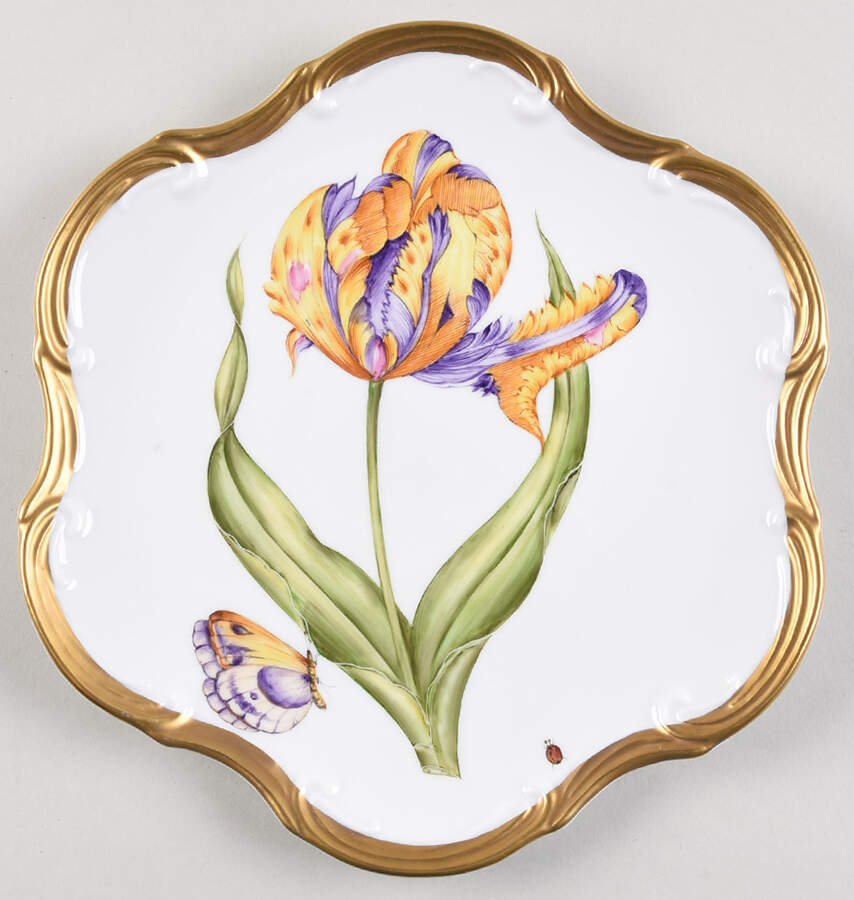 Botanical Studies Dessert/Pie Plate by Anna Weatherley-1