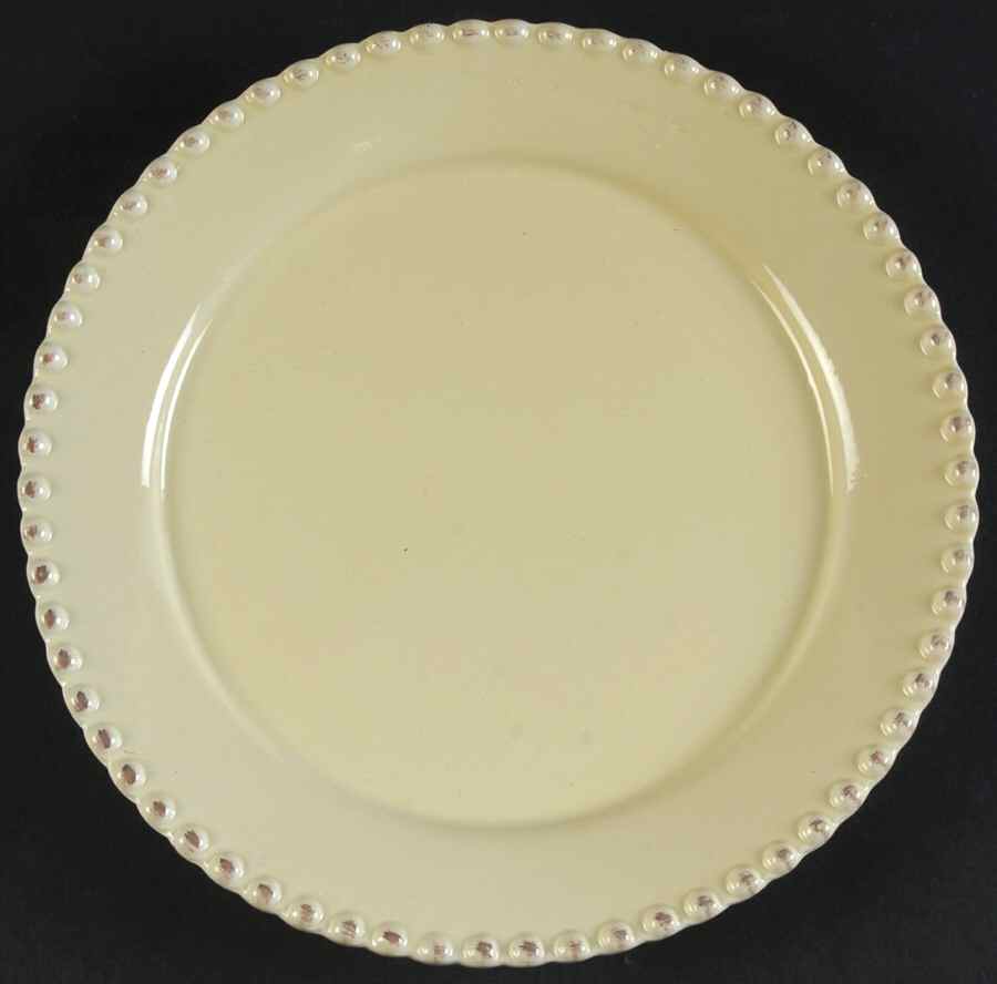 Bianca Bead Crema (Cream) Salad Plate by American Atelier-1