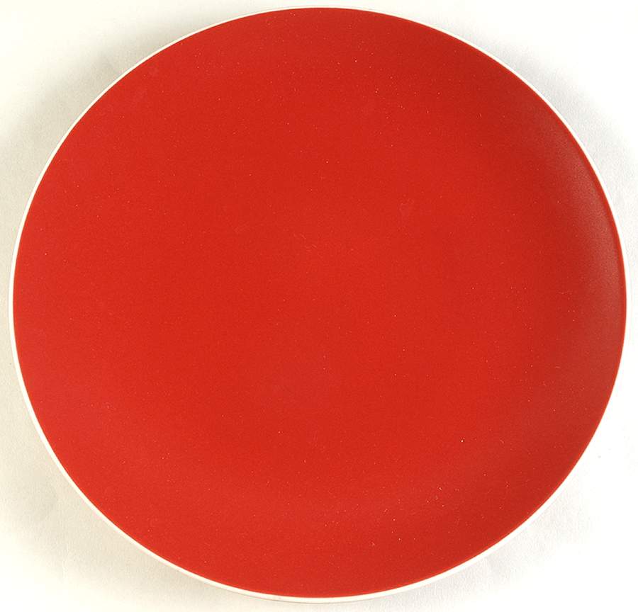 Eclipse Red Dinner Plate by Apt. 9-1