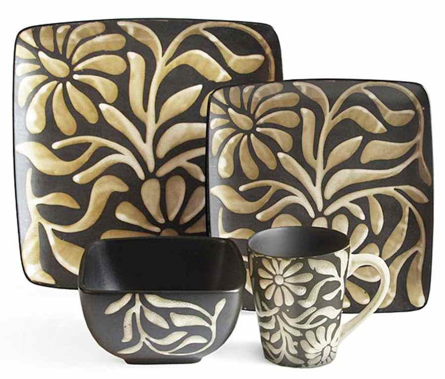 Daisy White Dinner Plate by American Atelier-1
