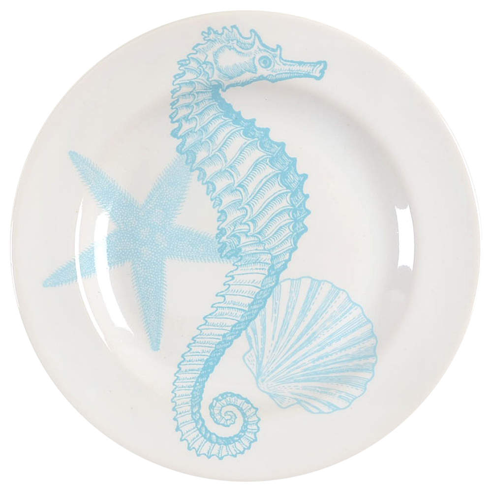 Coastal Life Blue Appetizer Plate by 222 Fifth (PTS)-1