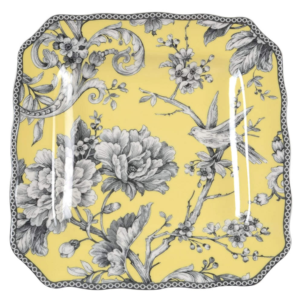Adelaide Yellow Square Salad Plate by 222 Fifth (PTS)-1