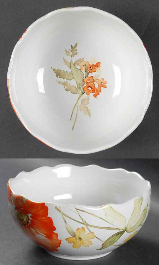 Gaia Red Soup/Cereal Bowl by 222 Fifth (PTS)-1