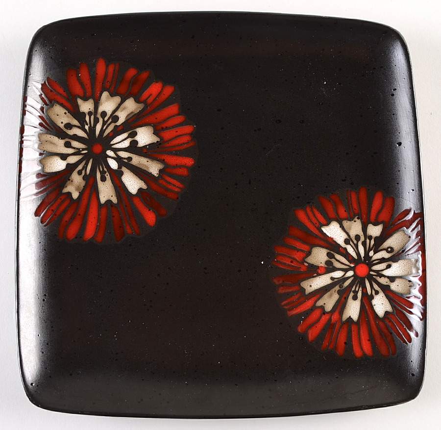 Camile Red Dinner Plate by American Atelier-1