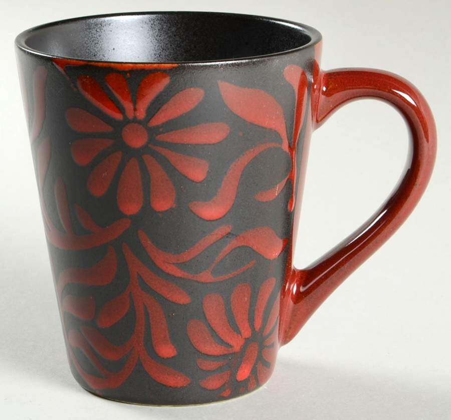 Daisy Red Mug by American Atelier-1