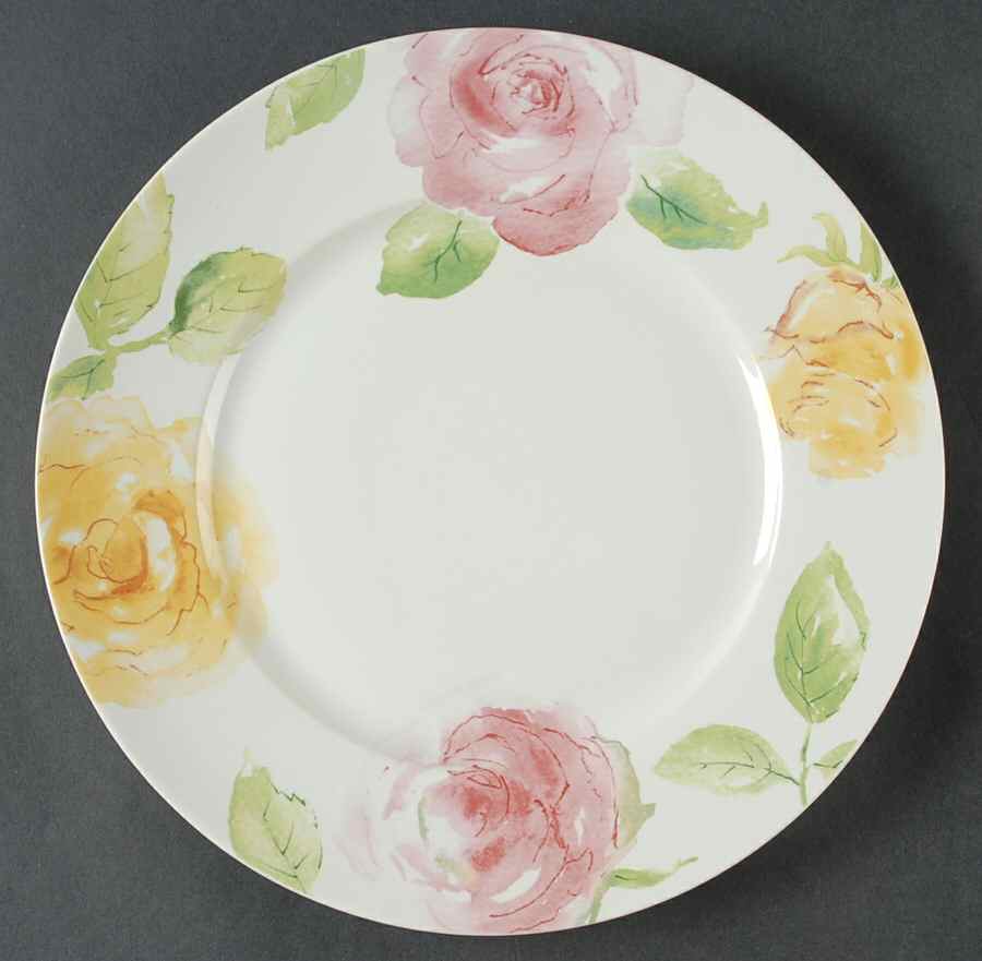 Pasadena Rose Dinner Plate by 222 Fifth (PTS)-1