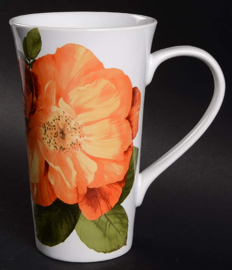 Mirelle Orange Latte Mug by 222 Fifth (PTS)-1
