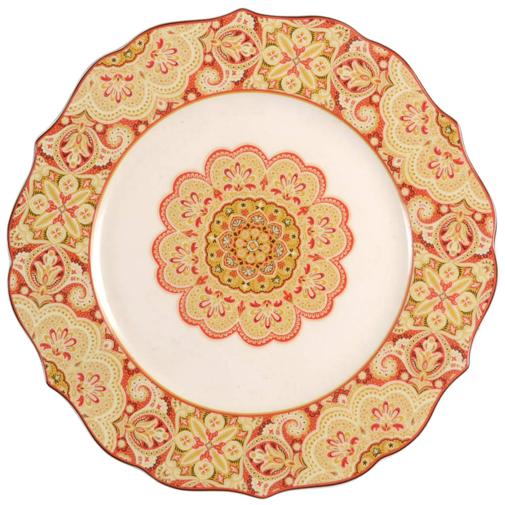 Lyria Saffron Dinner Plate by 222 Fifth (PTS)-1