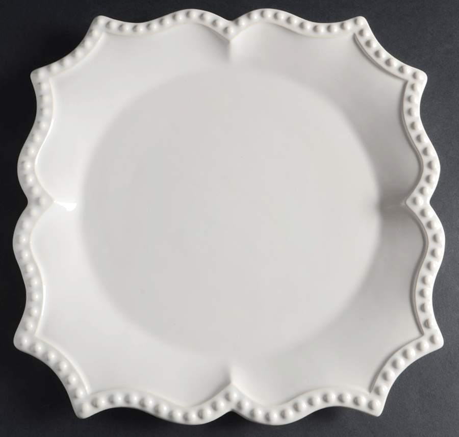 Grand Siecle Cream Dinner Plate by Antheor (France)-1