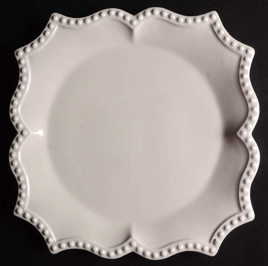 Grand Siecle Ivory Dinner Plate by Antheor (France)-1