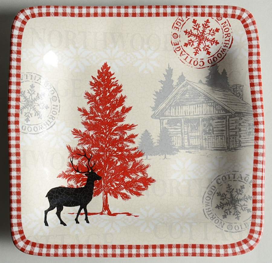 Northwood Cottage Square Salad Plate by 222 Fifth (PTS)-1